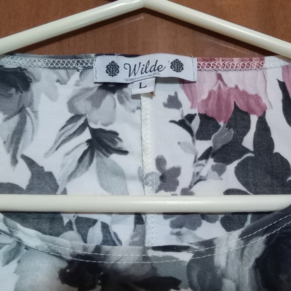 Wilde Summer Dress Size Large Floral Babydoll Style Cap Sleeves Very Pretty NWOT - Picture 5 of 5